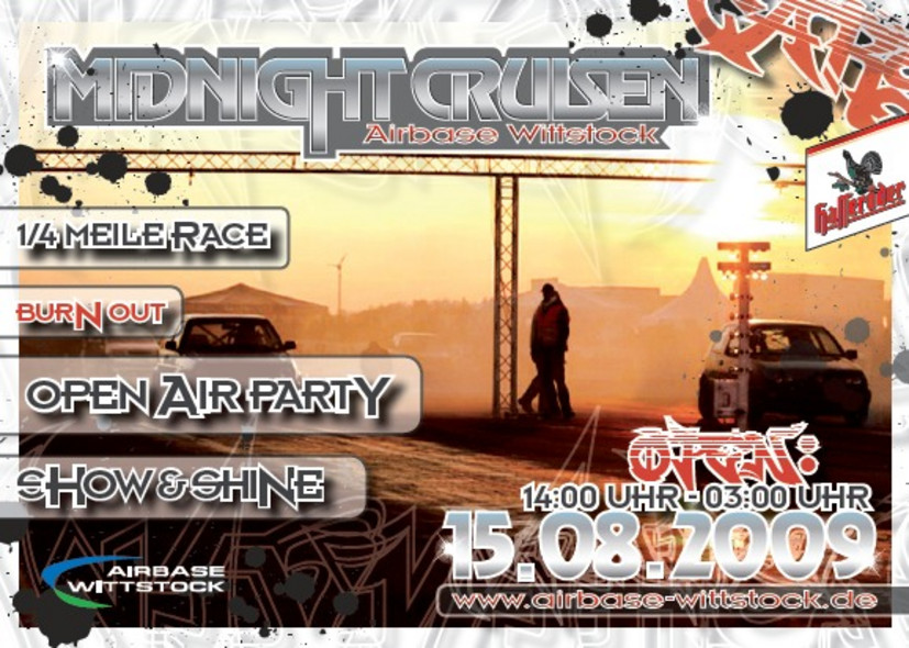 1/4 Meile Rennen beim Midnight Cruisen in Wittstock